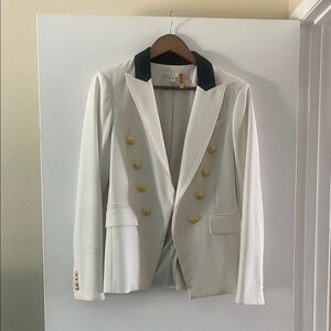 Veronica Beard white/Ivory Blazer with Gold Accents